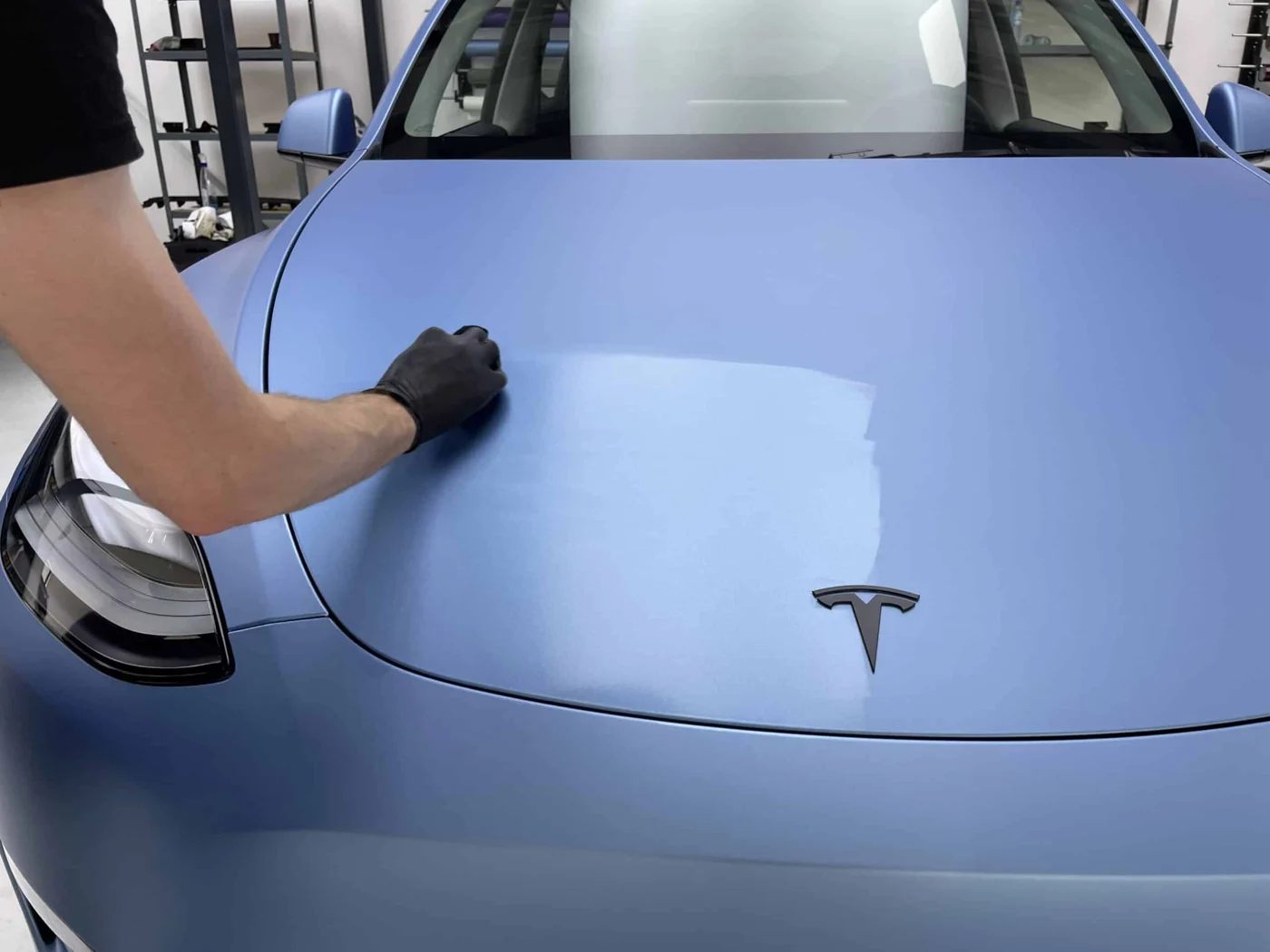 Tesla Model Y — Satin wrap