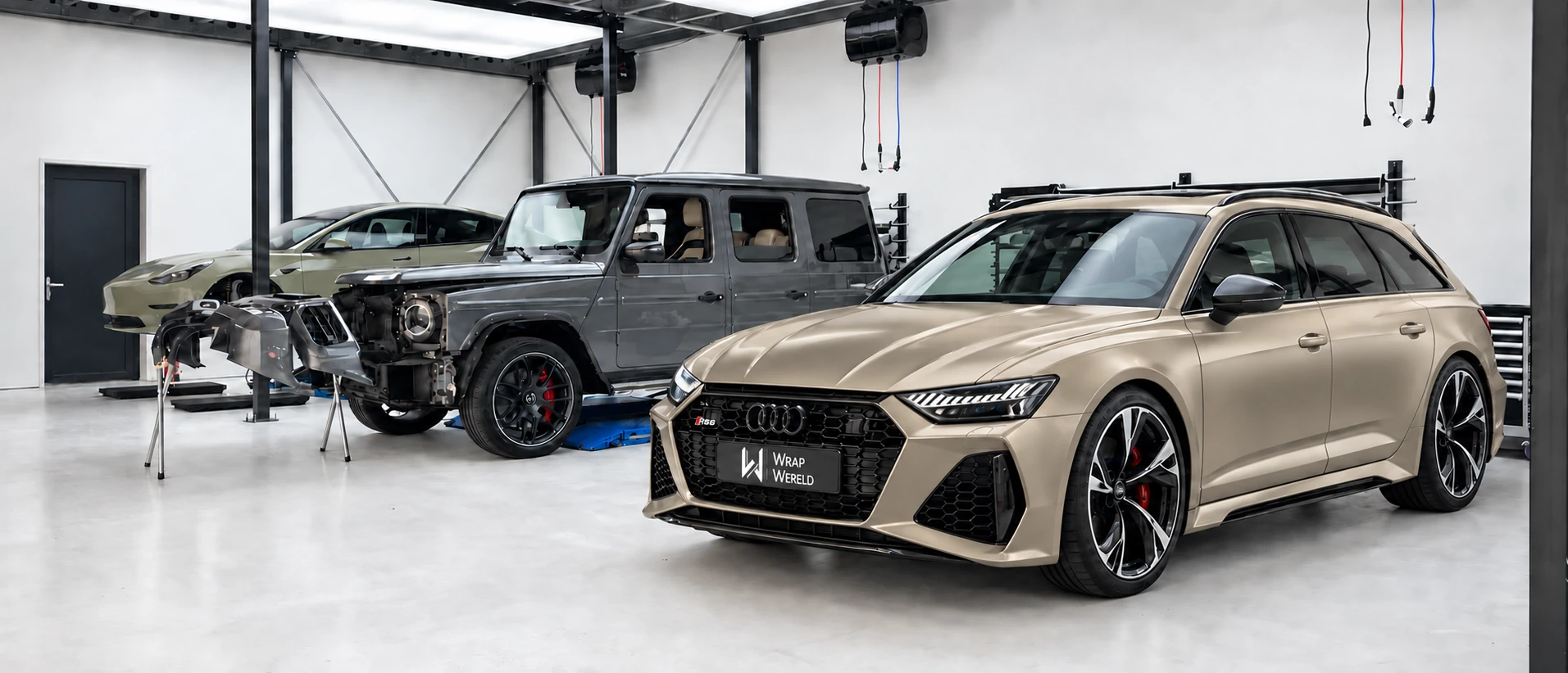 Audi RS6 in Champagne, Satin